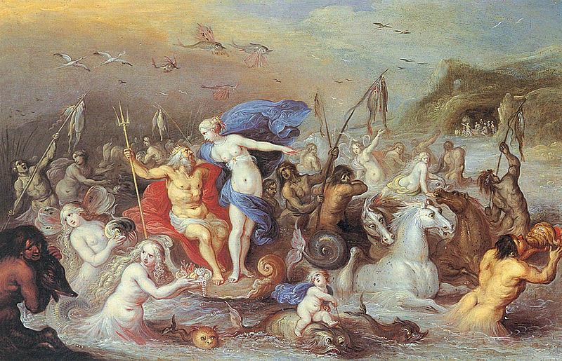 unknow artist Der Triumphzug von Neptun und Amphitrite
